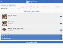 Tablet Screenshot of citysailing.com